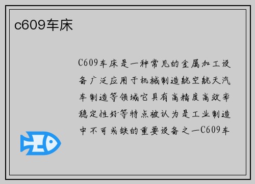 c609车床